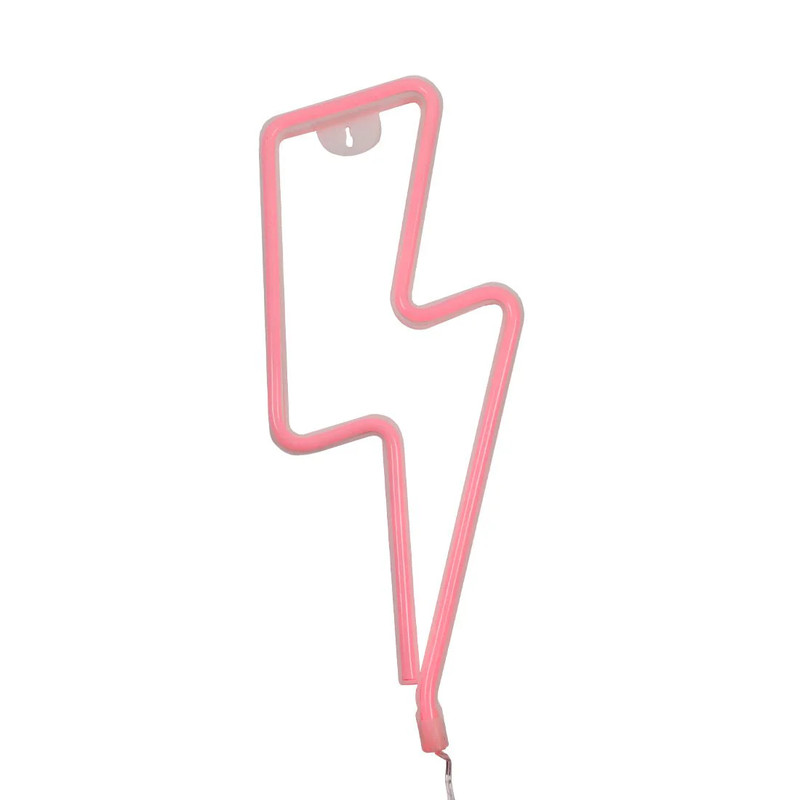 Led Neon Thunder Shape - Red - إضاءة